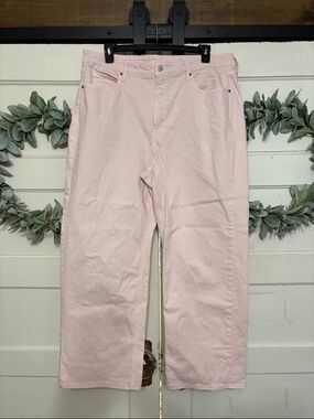 Old Navy Baby Pink Wide Leg Jeans